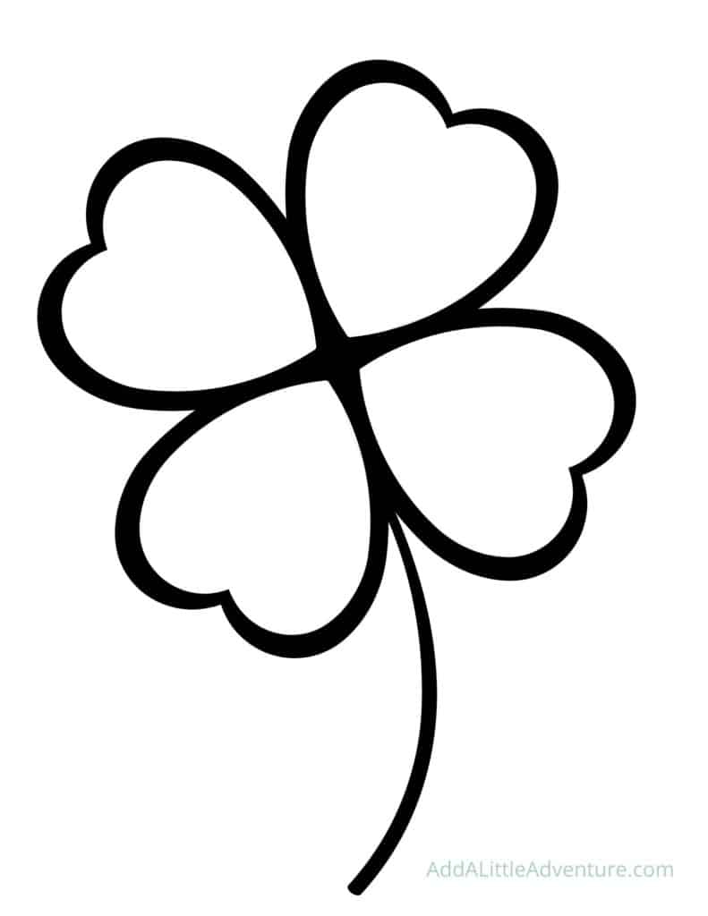 12 Free Printable Shamrock And Four-Leaf Clover Templates intended for Printable Four Leaf Clover Template