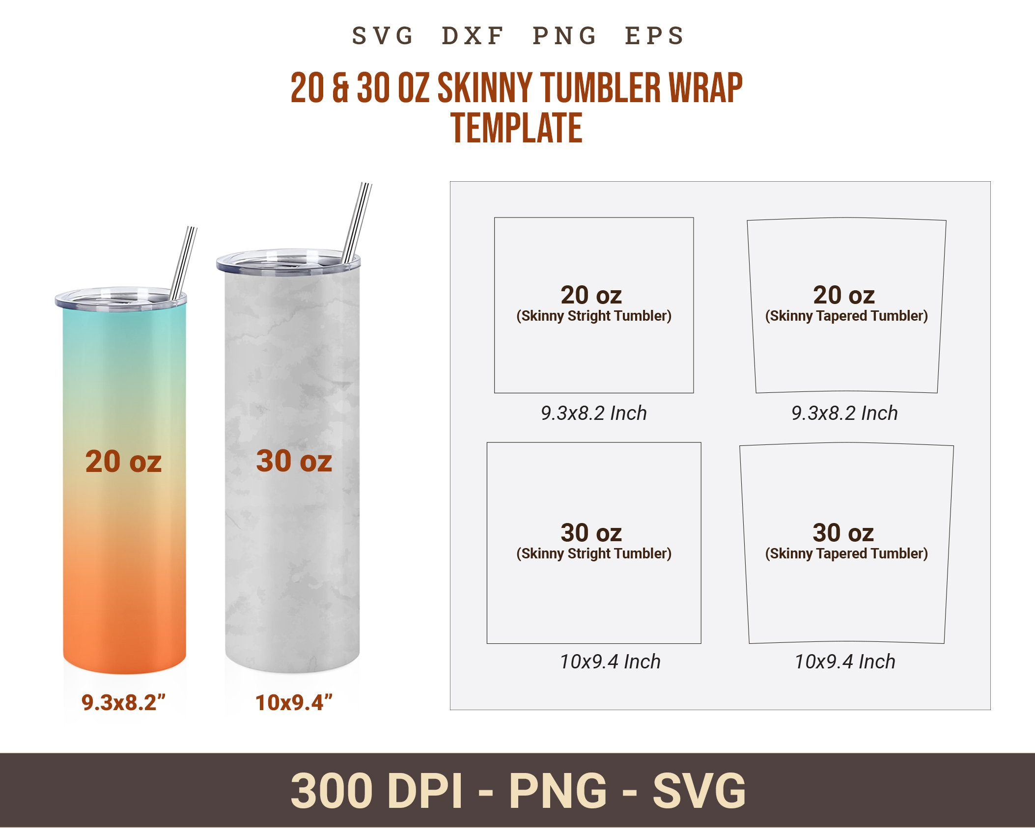20 Oz Tumbler Measurements - Etsy.de inside Printable 20 Oz Tumbler Template