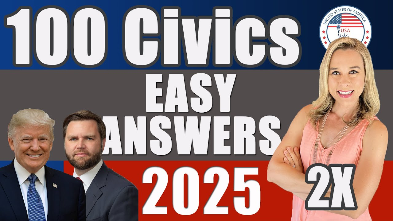 [2025] 100 Civics Questions And Answers Random Order 2X | 2008 Version  Civics Test | Us Citizenship within 100 Question Citizenship Test 2026 Printable