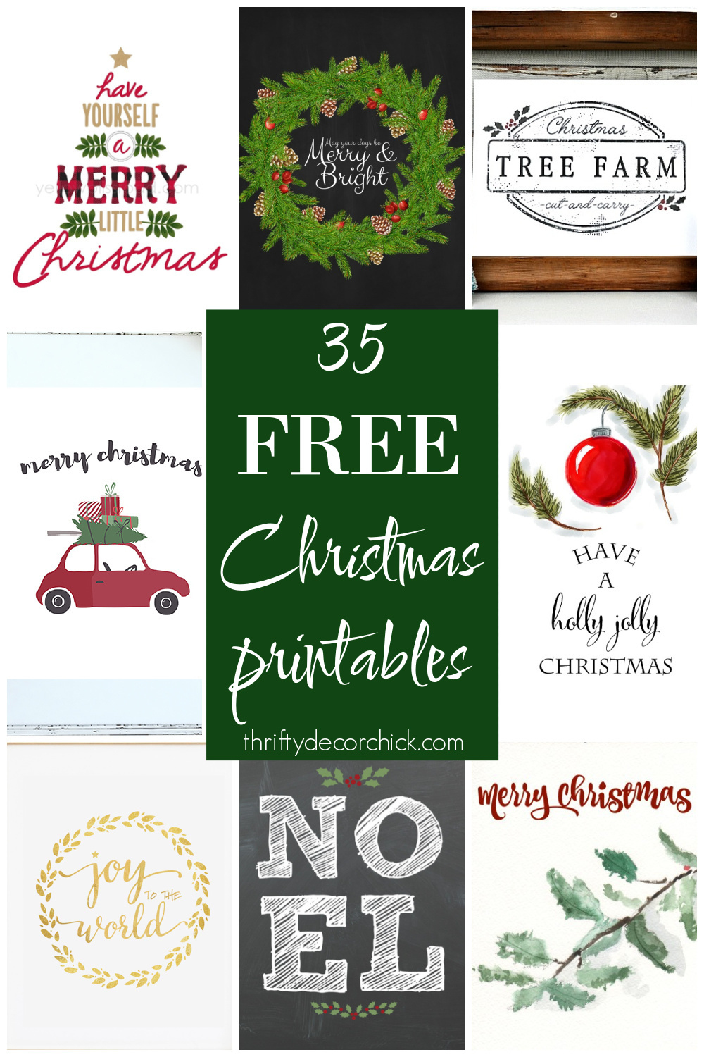 35 Free Christmas Printables To Deck Your Halls | Thrifty Decor intended for Free Printable Christmas Pictures