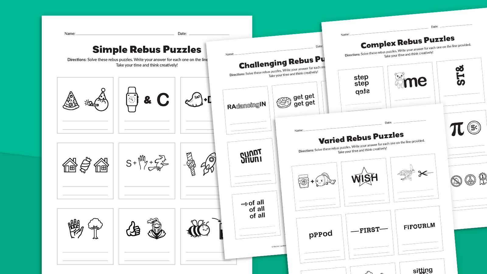 36 Rebus Puzzles With Answers (Free Printable) intended for Printable Rebus Puzzles With Answers