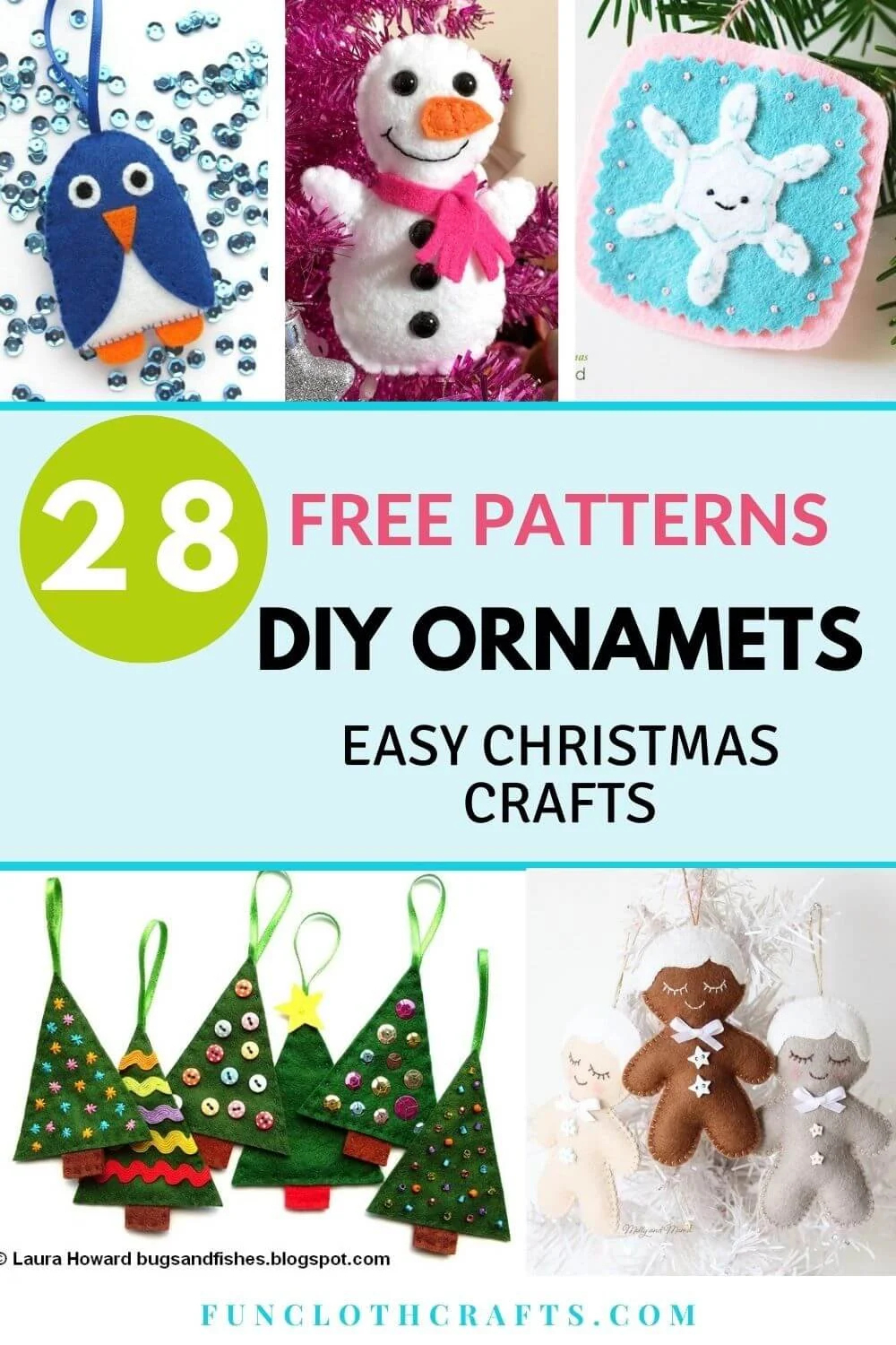 37 Diy Felt Ornament Patterns (Free And Paid) | Fun Cloth Crafts intended for Template Free Printable Felt Christmas Ornament Patterns