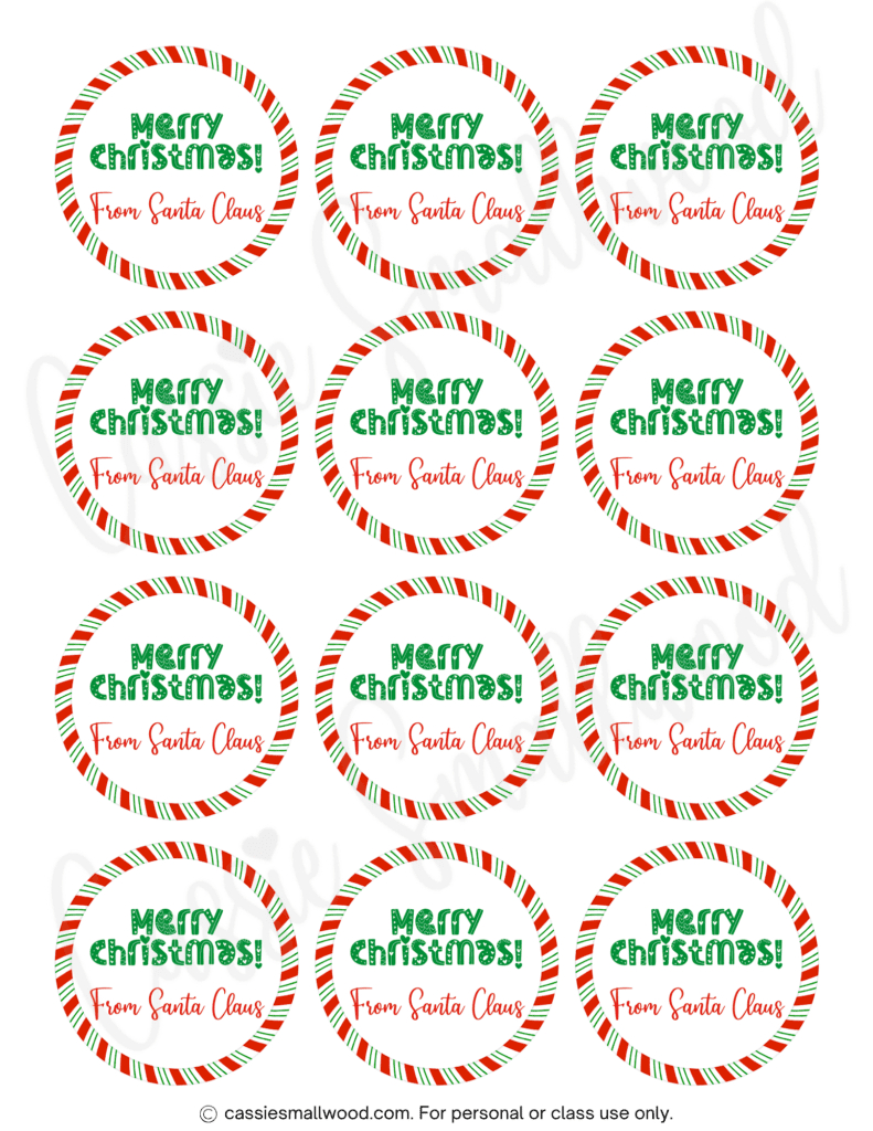 400+ Cutest Printable Christmas Tags (Free Pdf) - Cassie Smallwood intended for Free Printable Christmas Tags Editable