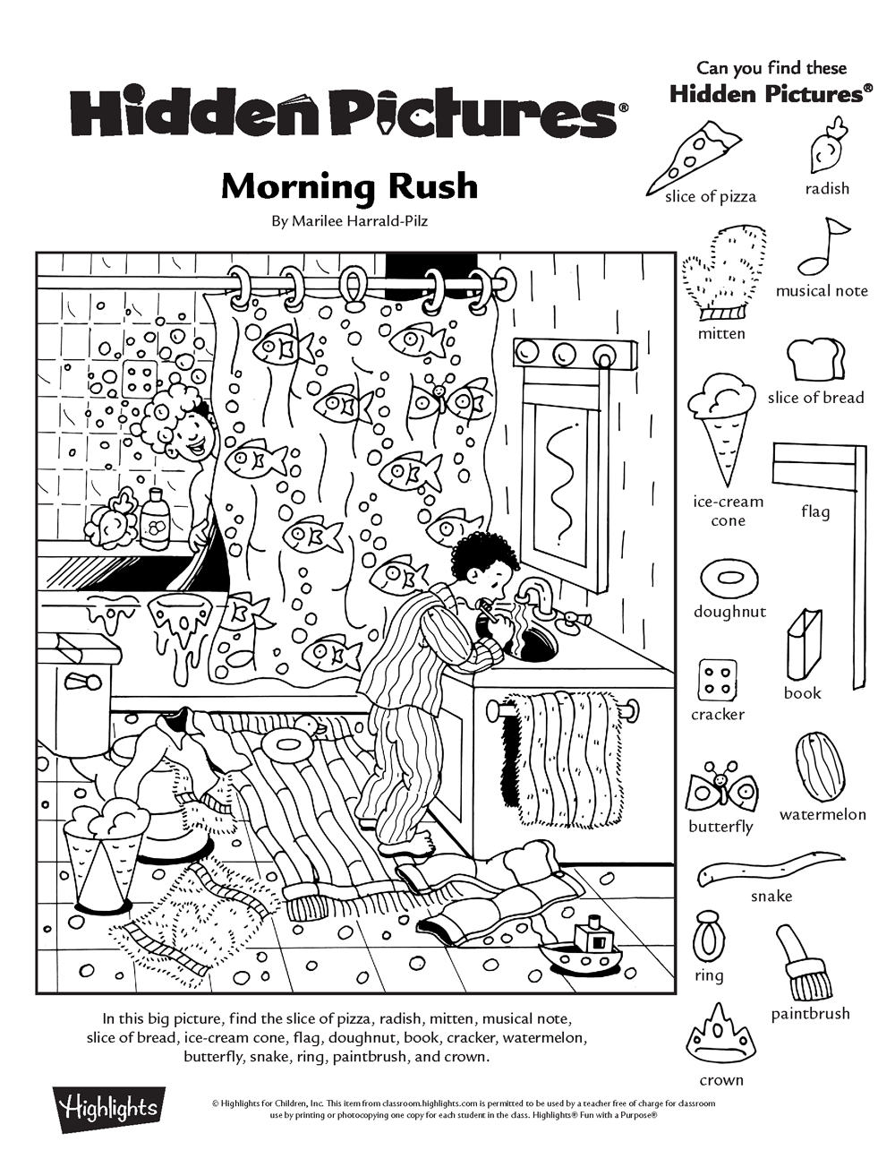 430 Hidden Pictures Pages Ideas | Hidden Pictures, Hidden Picture in Free Highlights Hidden Pictures Printable