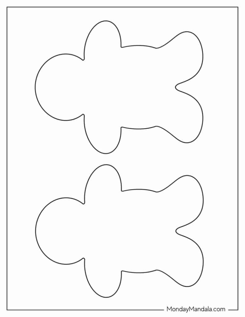 48 Gingerbread Man Templates (Free Pdf Printables) intended for Full Page Printable Gingerbread Man Template