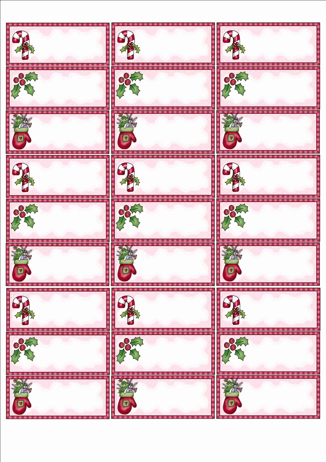 50 Free Printable Christmas Mailing Labels - Worksheets Library intended for Free Printable Christmas Address Labels