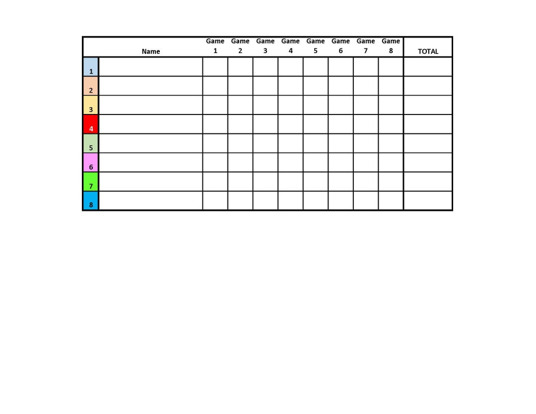 8-Player Euchre Tournament Score Sheet And Rotations Pdf Printable pertaining to Printable Euchre Score Cards For 8 Players