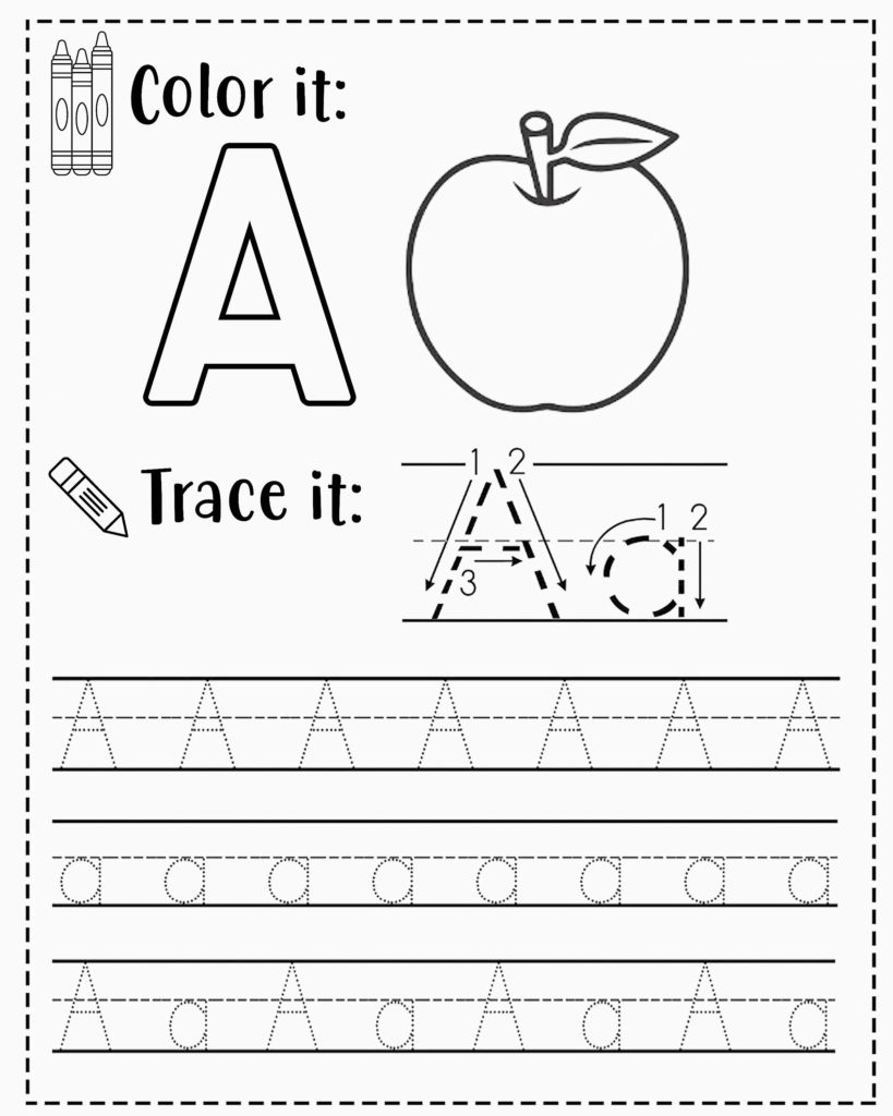 Alphabet Tracing Worksheets: Fun & Educational Activities For Kids within Free Printable Preschool Worksheets Tracing Letters