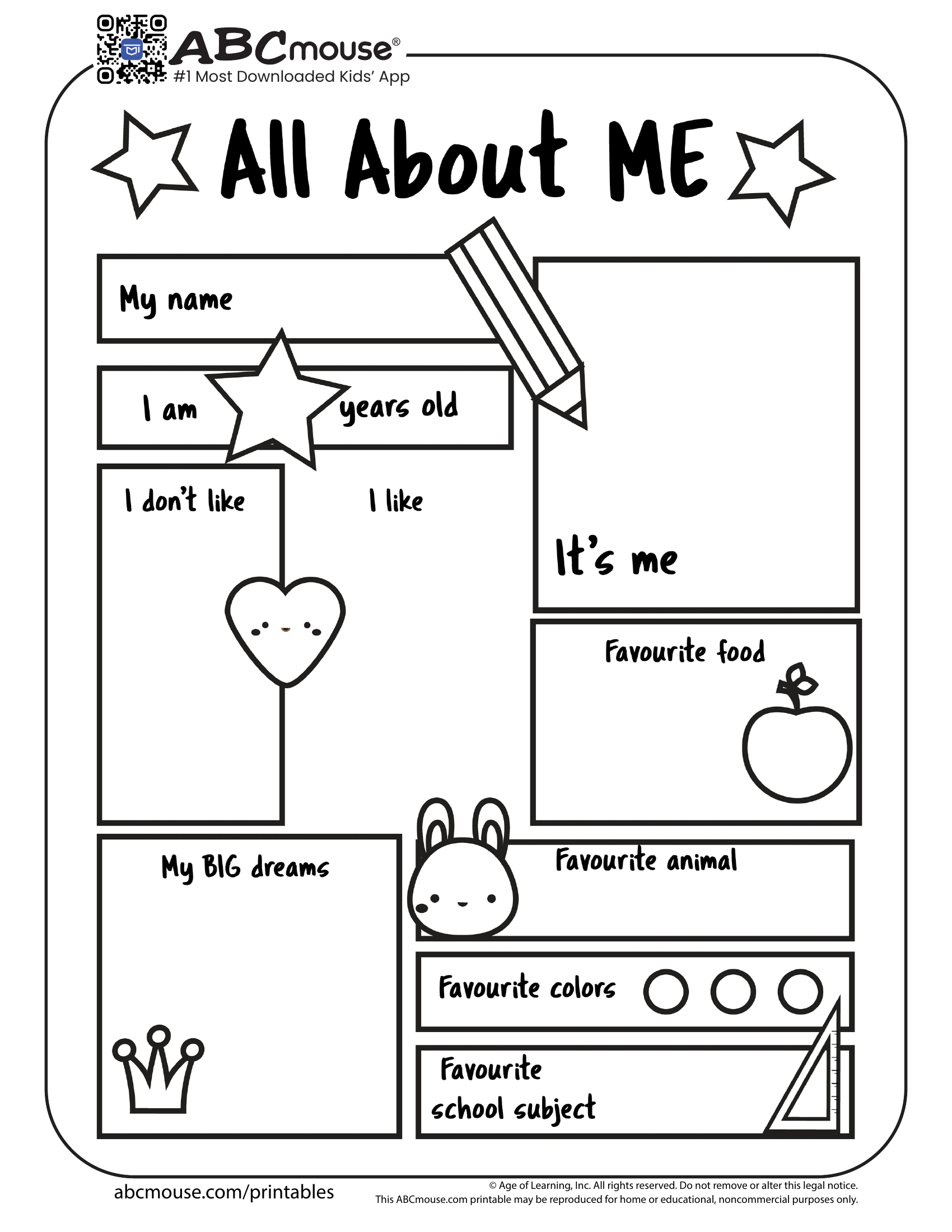 Back To School Worksheets For Kids | Abcmouse within Free Printable Worksheets For Kids
