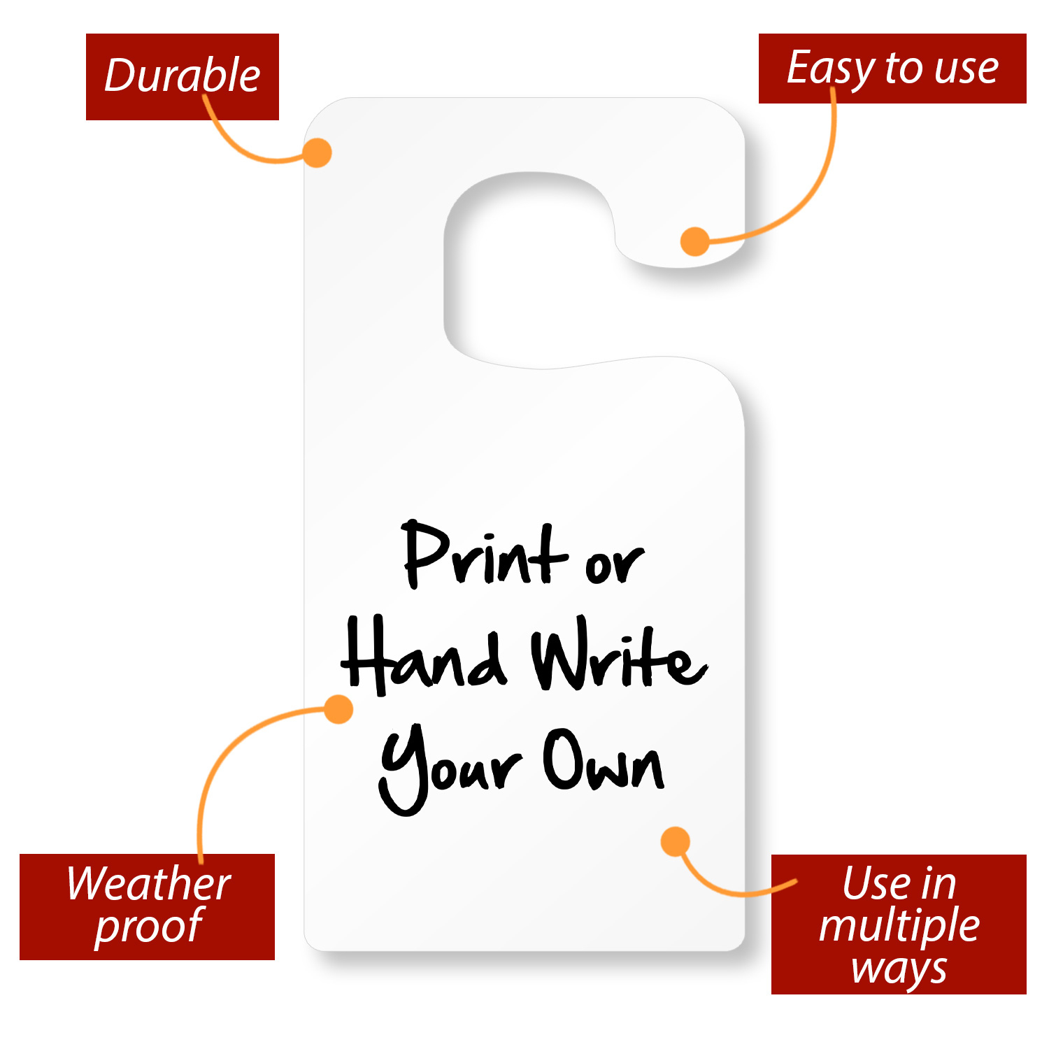 Blank Jumbo Mirror Hang Tag, White, Sku: Xm1001-Jumbo throughout Printable Rearview Mirror Hang Tag Template