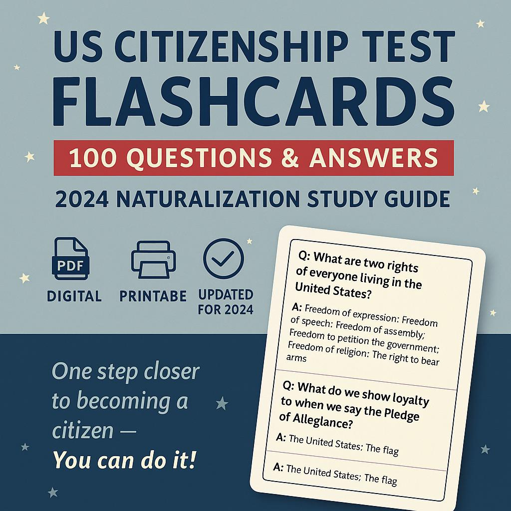 Citizenship Question - Etsy intended for 100 Question Citizenship Test 2026 Printable