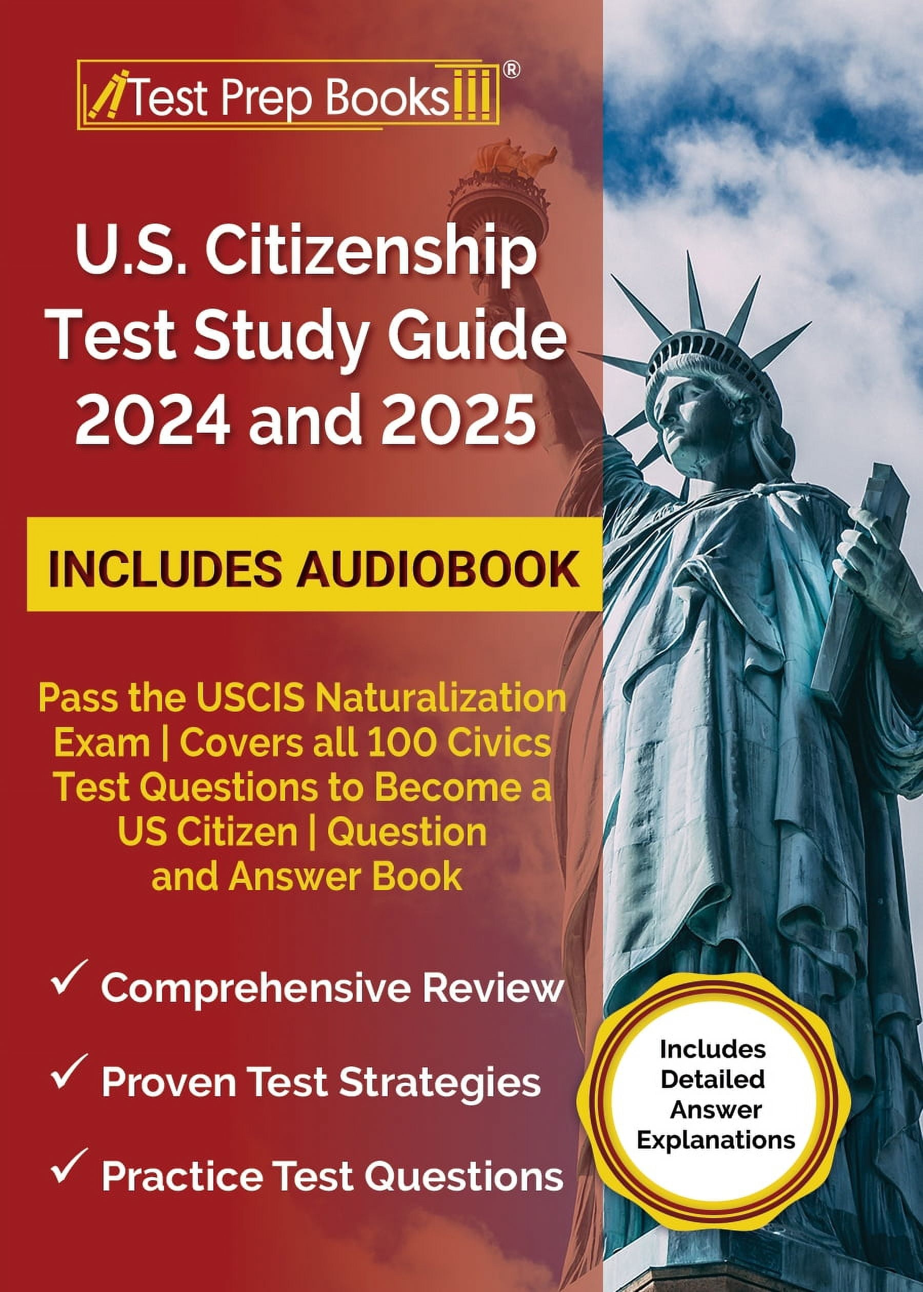 Citizenship Test Prep Books In Study Aids &amp; Test Prep Books for 100 Citizenship Questions 2026 Printable