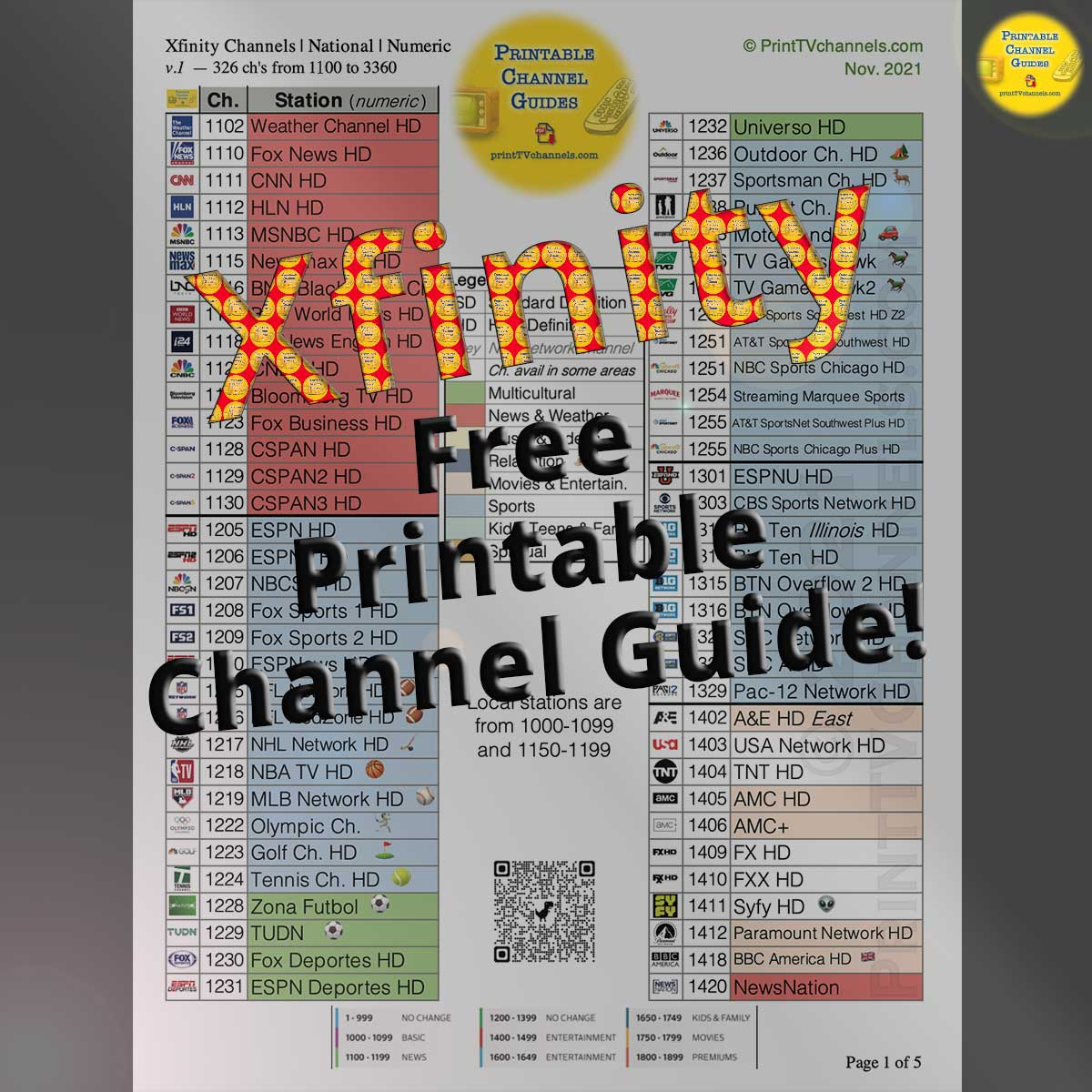 Comcast Xfinity Printable Channel Lineup 2021 | Tv Channel Guides with regard to Printable Xfinity Channel Lineup By Zip Code