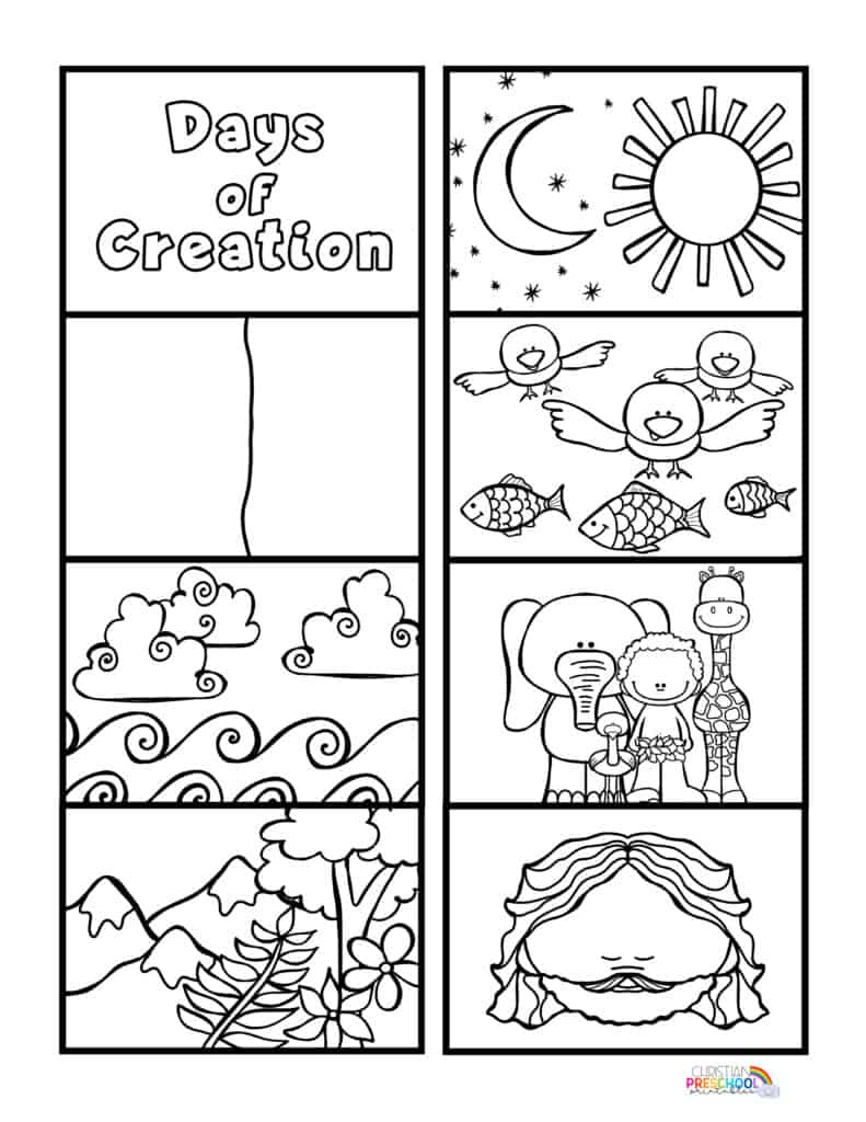 Creation Crafts For Preschoolers - Christian Preschool Printables for Printable 7 Days Of Creation Crafts