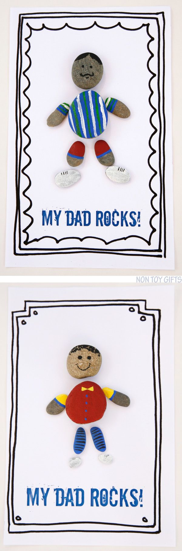 Dad Rocks - Father'S Day Craft For Kids With Free Printable with Printable Father'S Day Crafts For Kids