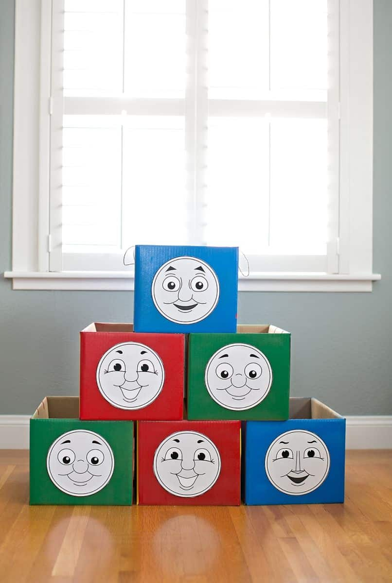 Diy Thomas Train Costumes + 5 Printable Faces regarding Thomas The Train Face Printable