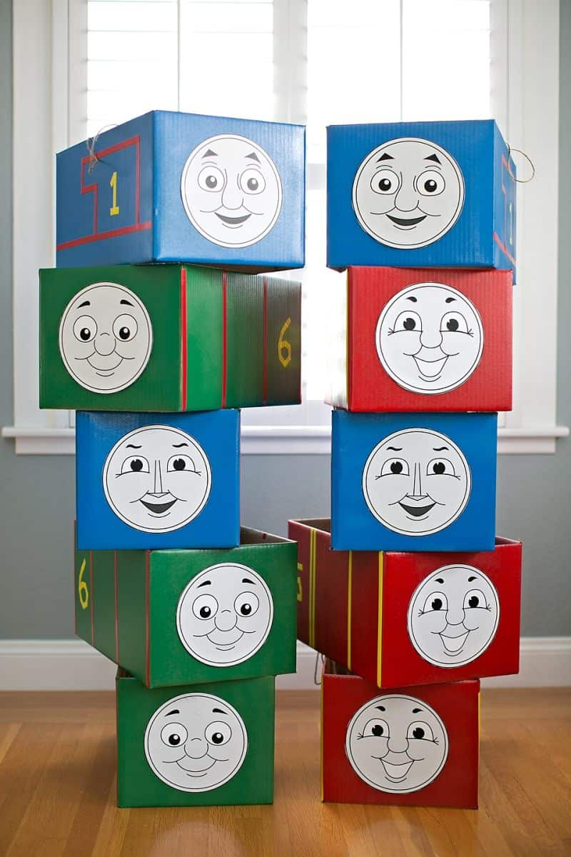 Diy Thomas Train Costumes + 5 Printable Faces regarding Thomas the Train Face Printable