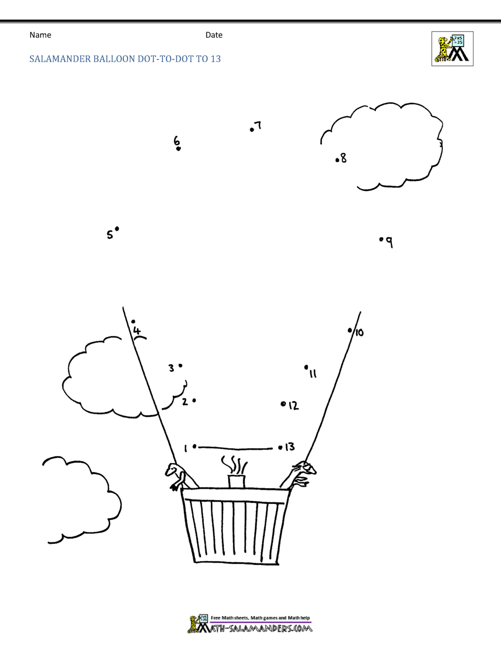 Dot To Dot Coloring Pages Up To 20 for 0-20 Dot to Dot Printables