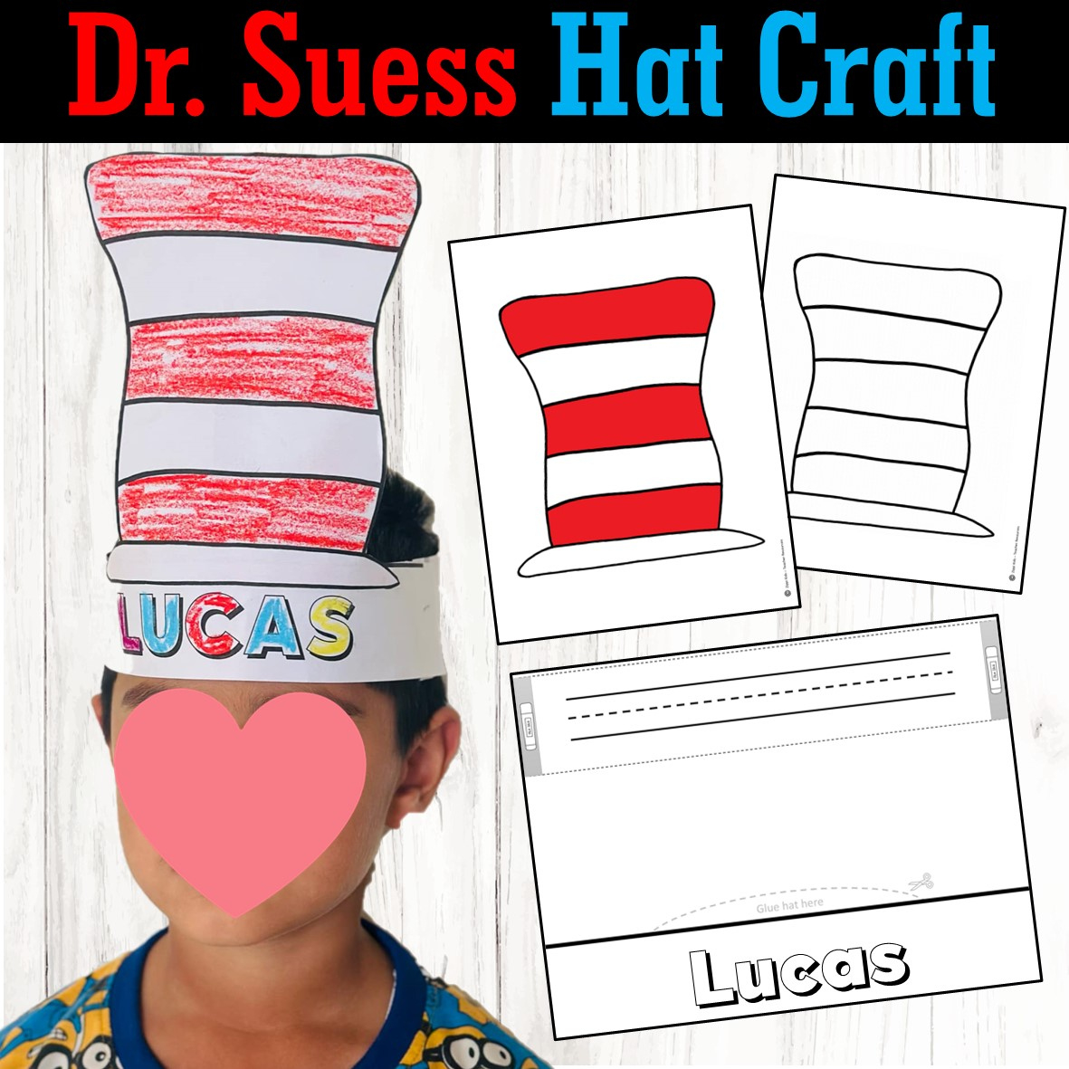 Dr. Seuss Cat In Hat Craft For Read Across America Week - Zippi Kids inside Printable Dr Seuss Crafts Preschool