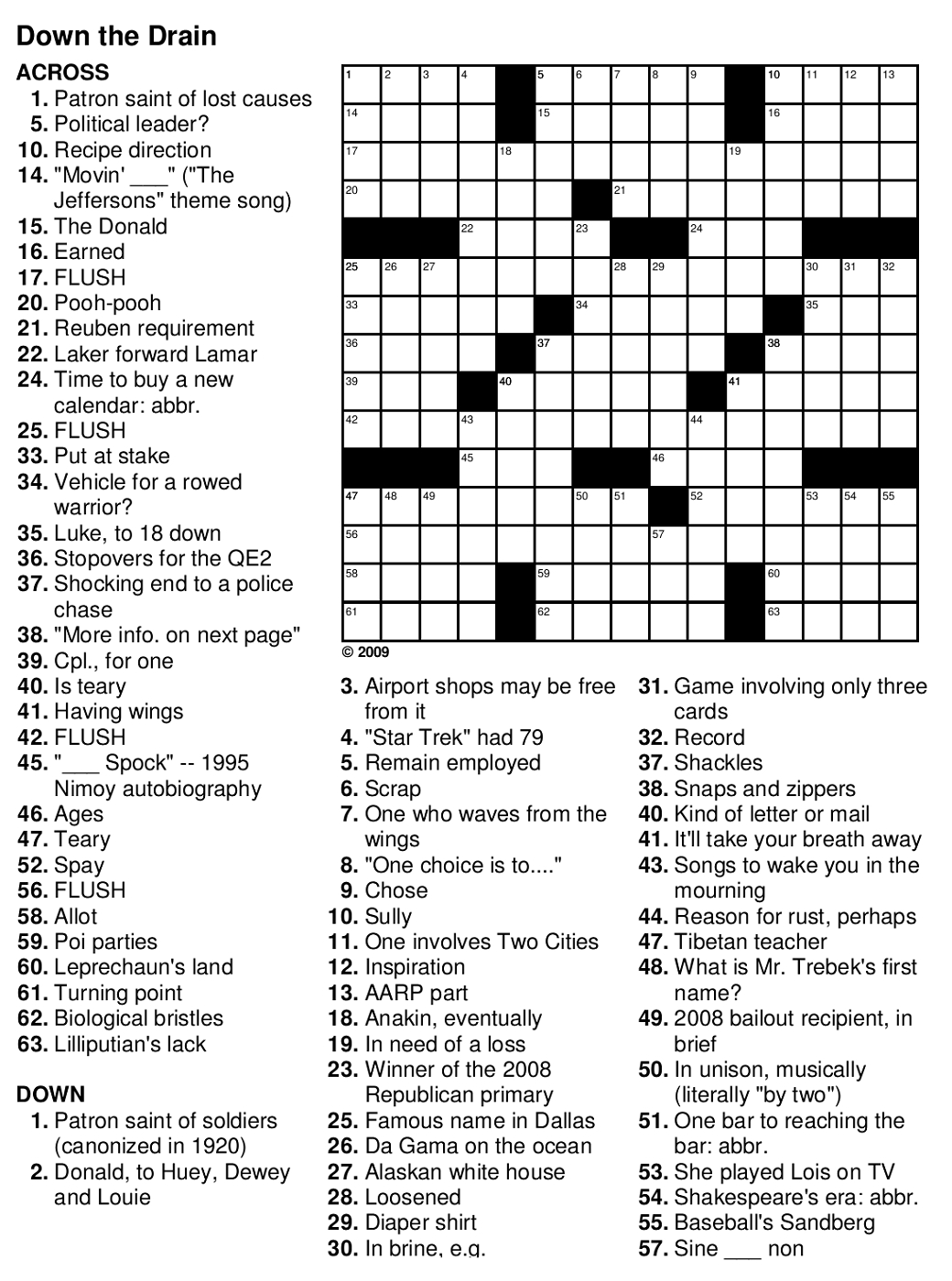 Easy Crossword Puzzles For Seniors | Activity Shelter - Worksheets in Printable Crossword Puzzles For Seniors