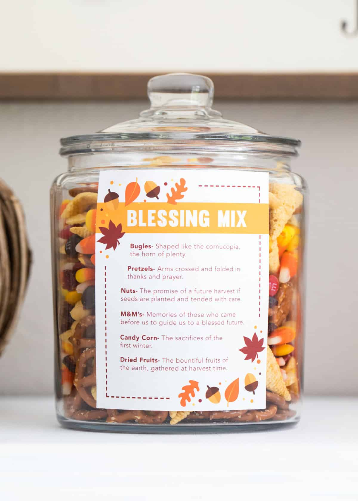 Easy Thanksgiving Blessing Mix Free Printable - I Heart Naptime regarding Thanksgiving Blessing Mix Poem Printable