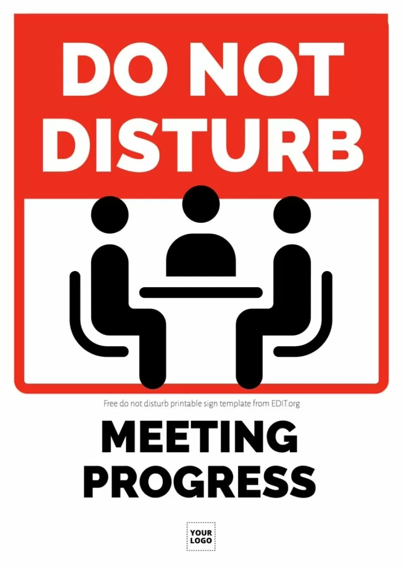 Editable Do Not Disturb Sign Templates regarding Printable Do Not Disturb Signs For Office
