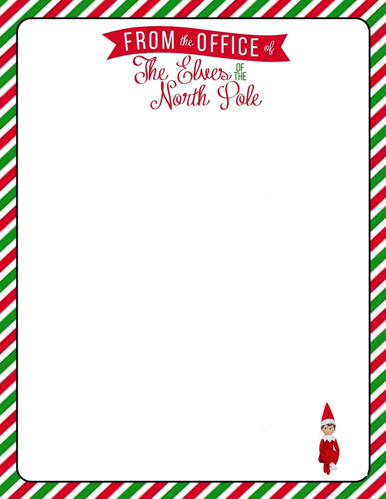 Elf On The Shelf} Welcome Letter With Free Printable in Printable Blank Elf On The Shelf