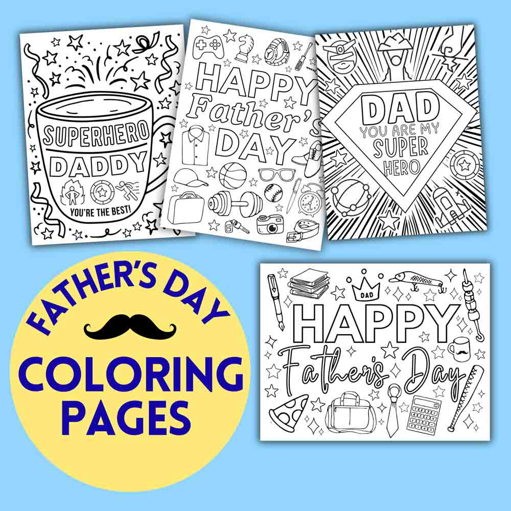 Father'S Day Coloring Pages (Free Printable) - Mindymakes intended for Fathers Day Cards Free Printable