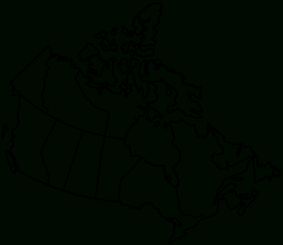 File:canada Provinces Blank - Wikimedia Commons with Printable Blank Map Of Canada