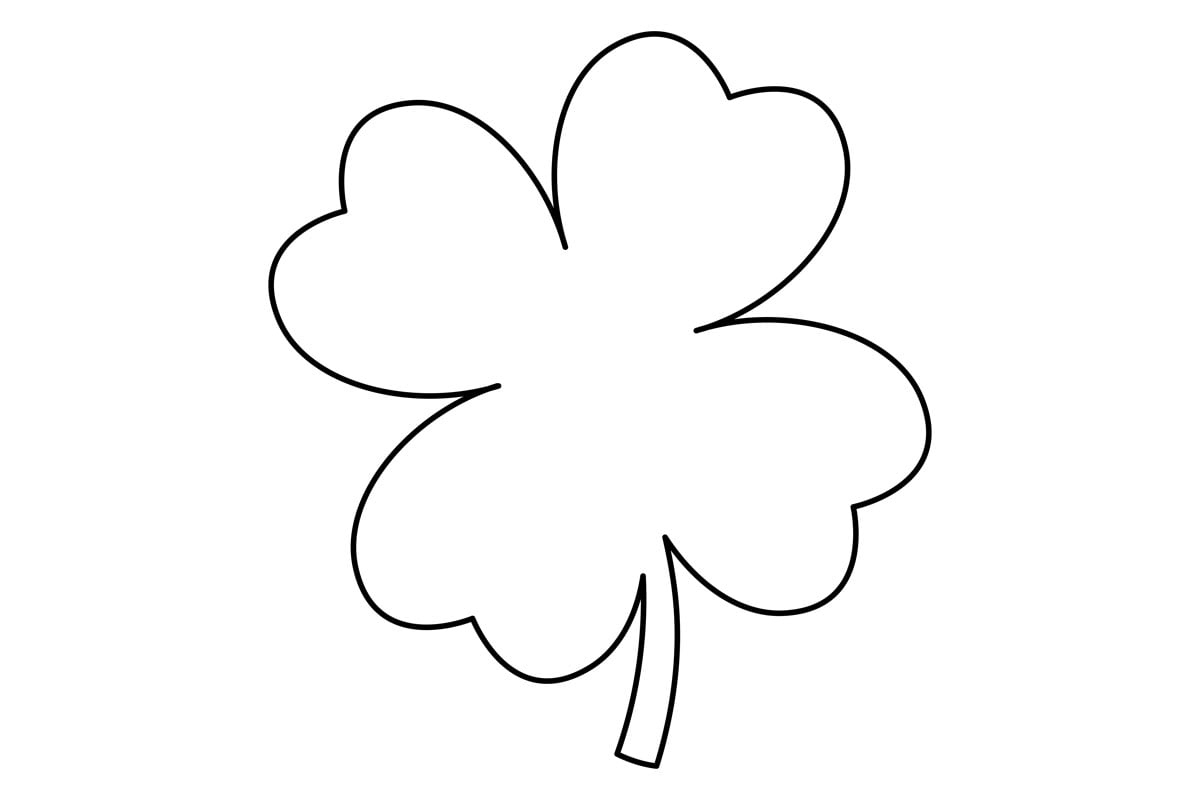 Four Leaf Clover Template (Free Printables) - The Best Ideas For Kids inside Printable Four Leaf Clover Template