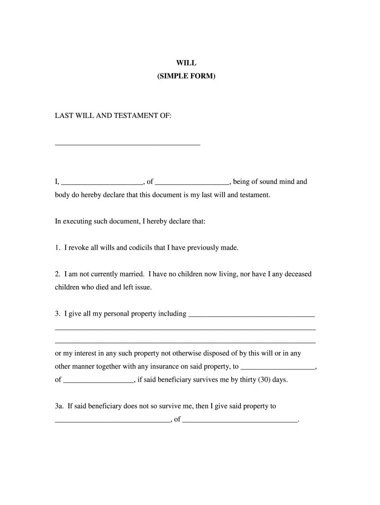 Free Canadian Will Template Pdf: Fill Out & Sign Online | Dochub intended for Free Printable Will Forms