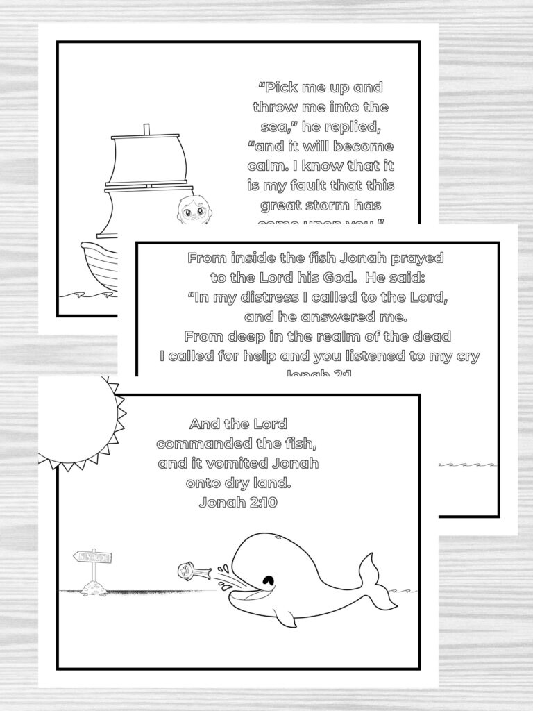 Free Jonah And The Whale Printables | Healing Home intended for Jonah and the Whale Printable Mini Book