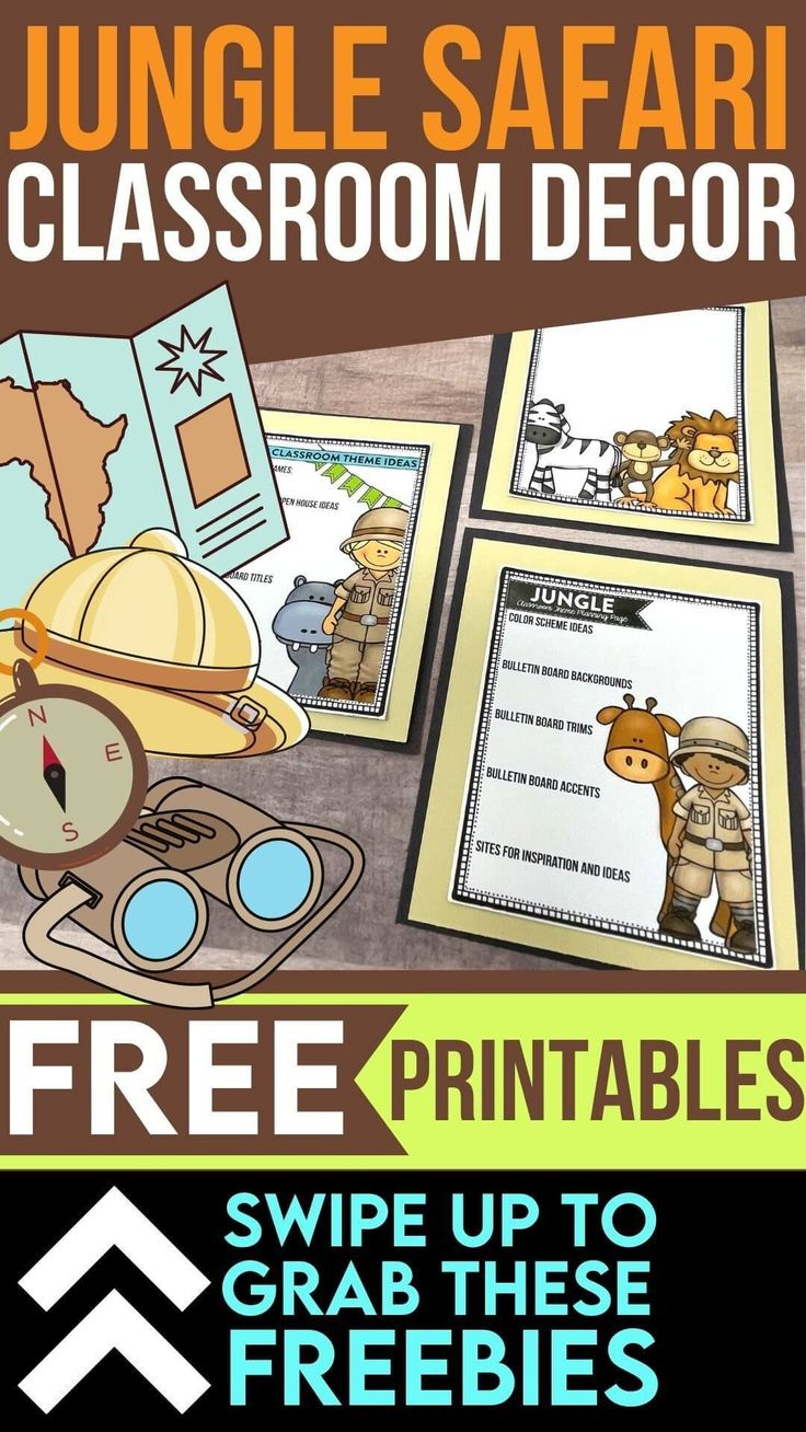 Free Jungle Safari Classroom Decor Printable Planner Pages To regarding Jungle Themed Classroom Free Printables