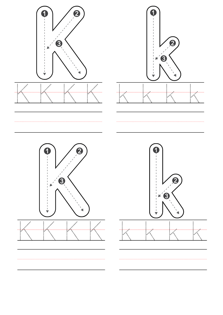 Free Kindergarten Letter K Worksheets Printable Pdf with regard to Free Printable Letter K Worksheets