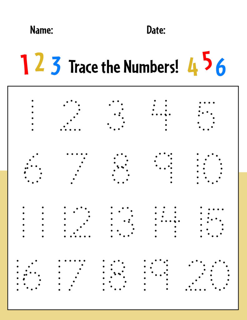Free Numbers 1-20 Tracing Worksheets! ⋆ The Hollydog Blog pertaining to Free Printable Tracing Numbers 1-20 Worksheets