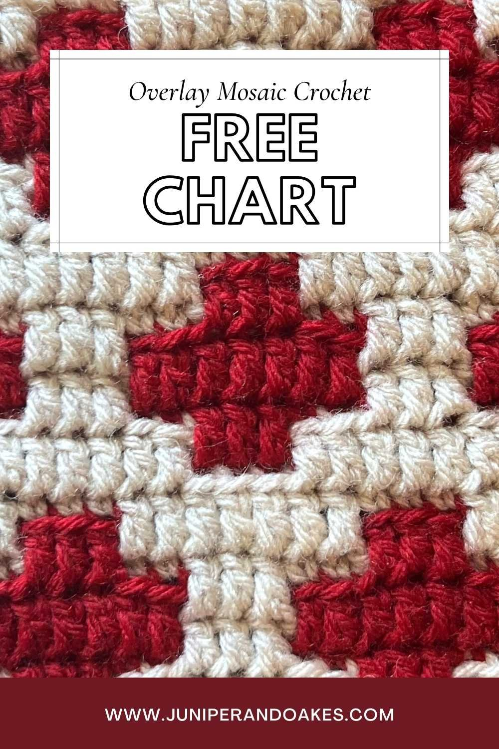 Free Overlay Mosaic Crochet Chart - Hygge Cross - Mosaic Nordic intended for Printable Mosaic Crochet Pattern Charts