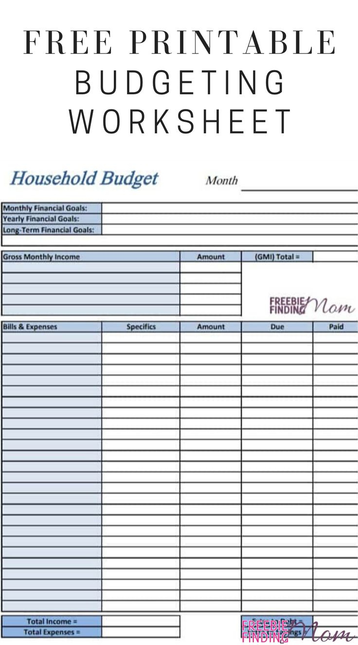 Free Printable Budget Worksheet pertaining to Low Income Budget Beginner Printable Budget Worksheet