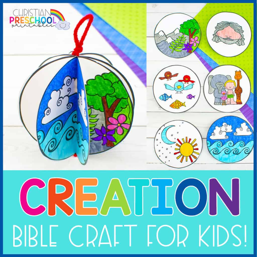 Free Printable Creation Craft For Kids - Christian Preschool throughout Printable 7 Days Of Creation Crafts