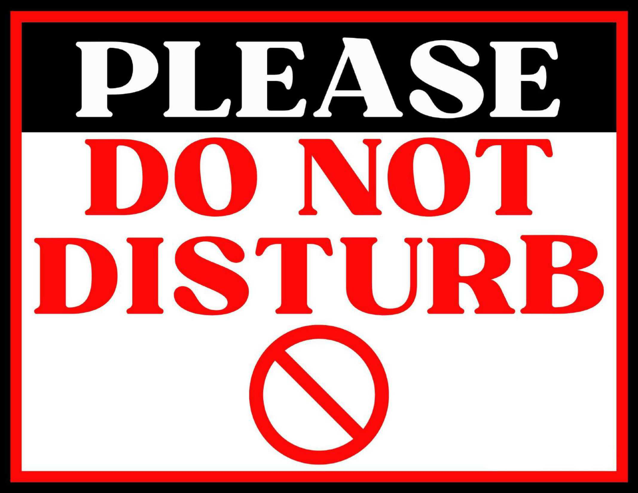 Free Printable Do Not Disturb Sign Templates [Pdf, Word] pertaining to Printable Do Not Disturb Signs For Office