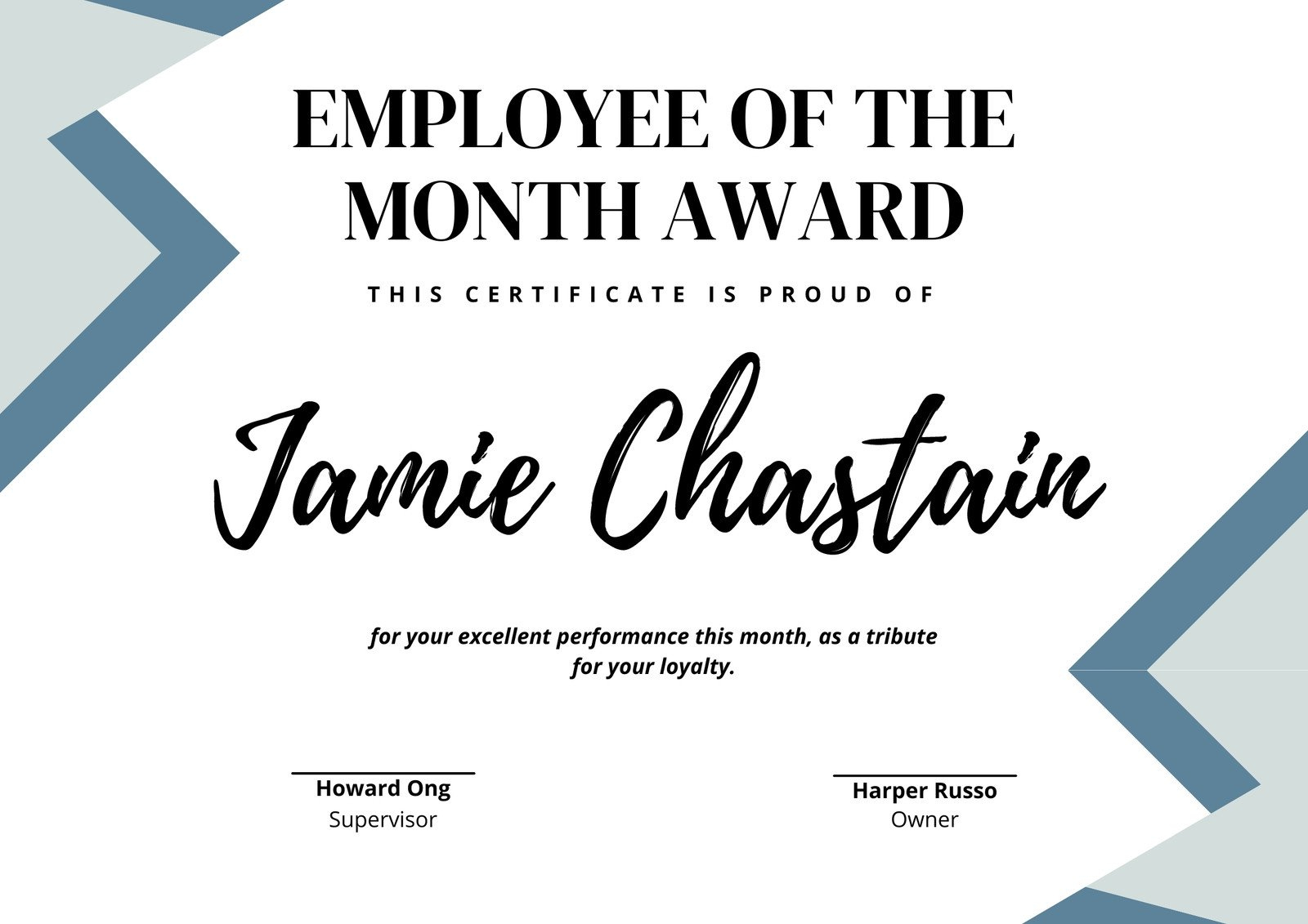 Free Printable Employee Of The Month Certificate Templates | Canva throughout Employee of the Month Certificate Printable