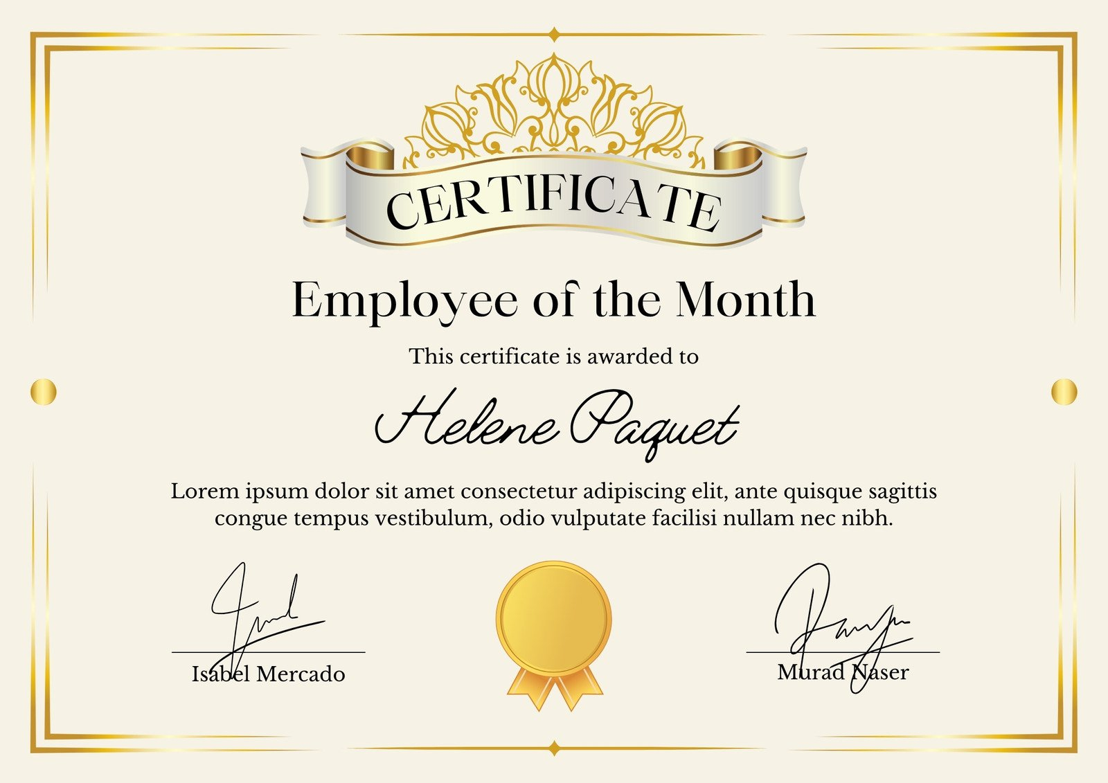 Free Printable Employee Of The Month Certificate Templates | Canva throughout Employee Of The Month Certificate Printable