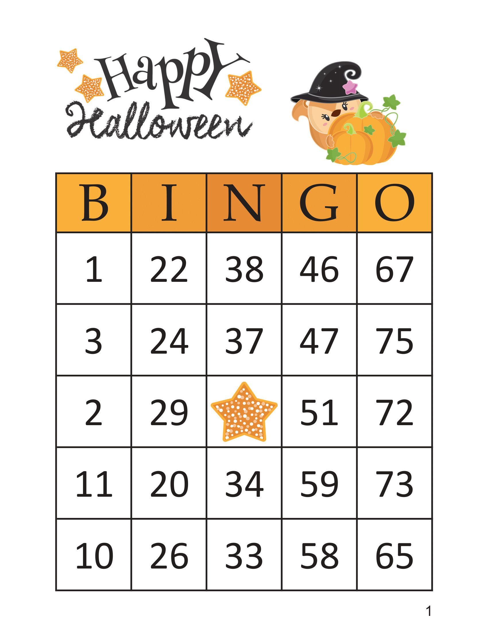 Free Printable Halloween Bingo Cards With Numbers, Download Free throughout Free Printable Halloween Bingo Cards with Numbers