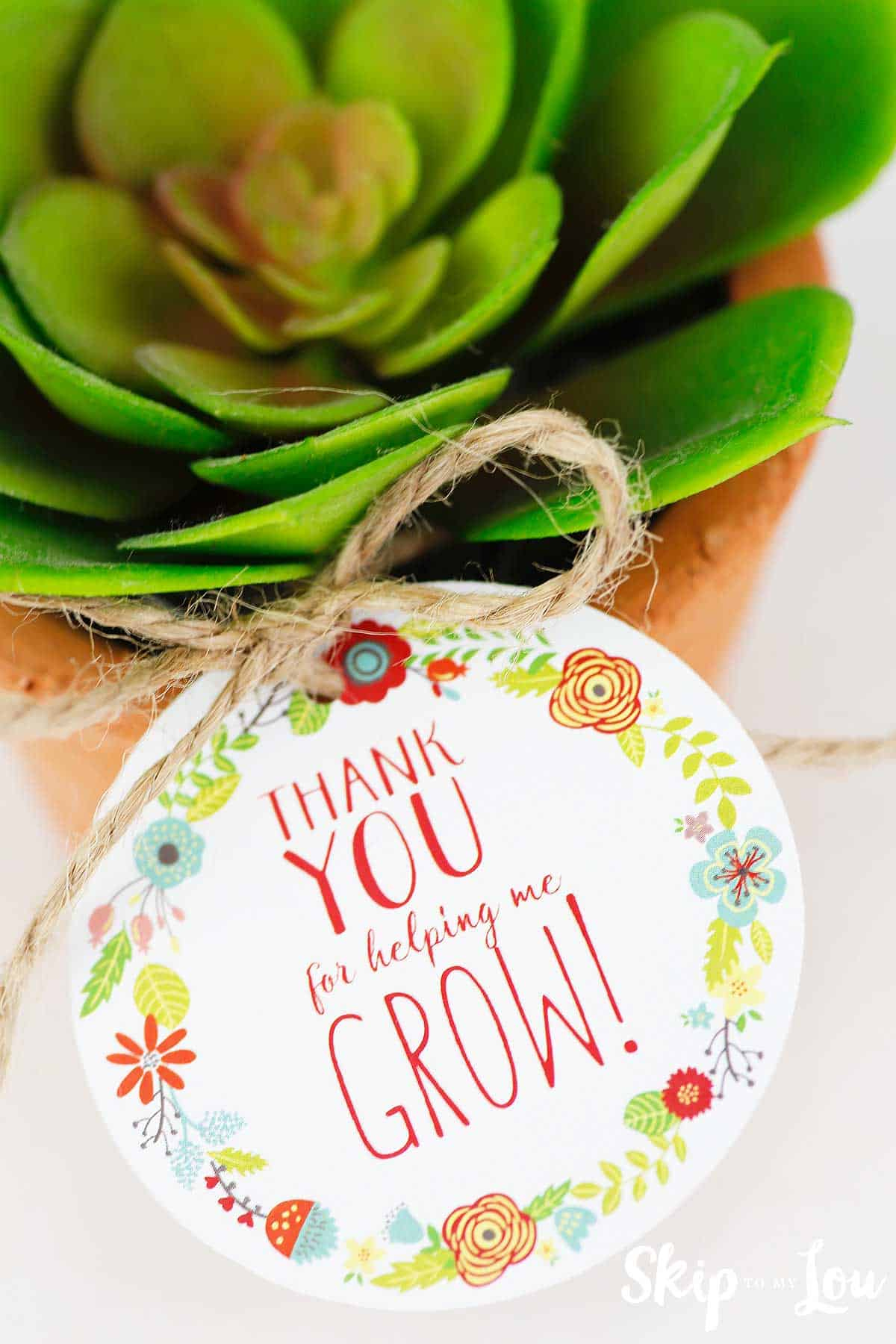 Free Printable Thank You For Helping Me Grow Gift Tags | Skip To with regard to Thank You For Helping Me Grow Card Free Printable