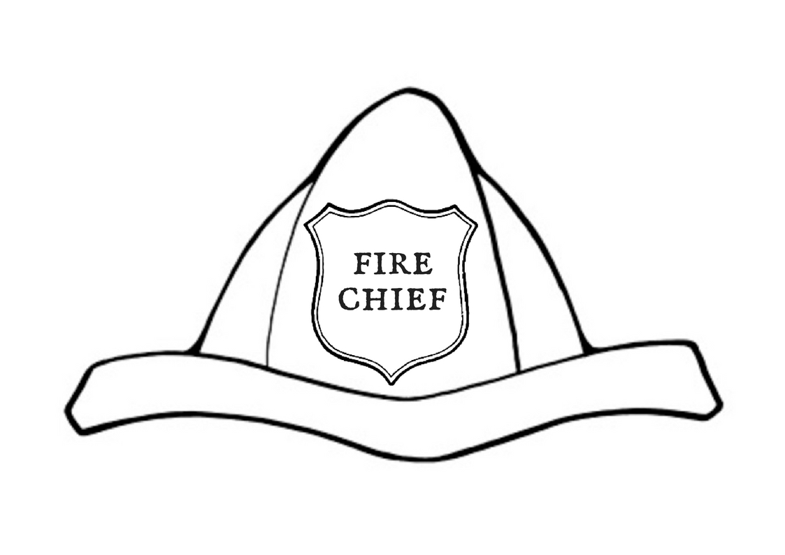 Front View Of Firefighter Helmet For Colouring In, Decorating And for Free Printable Firefighter Hat Template Printable
