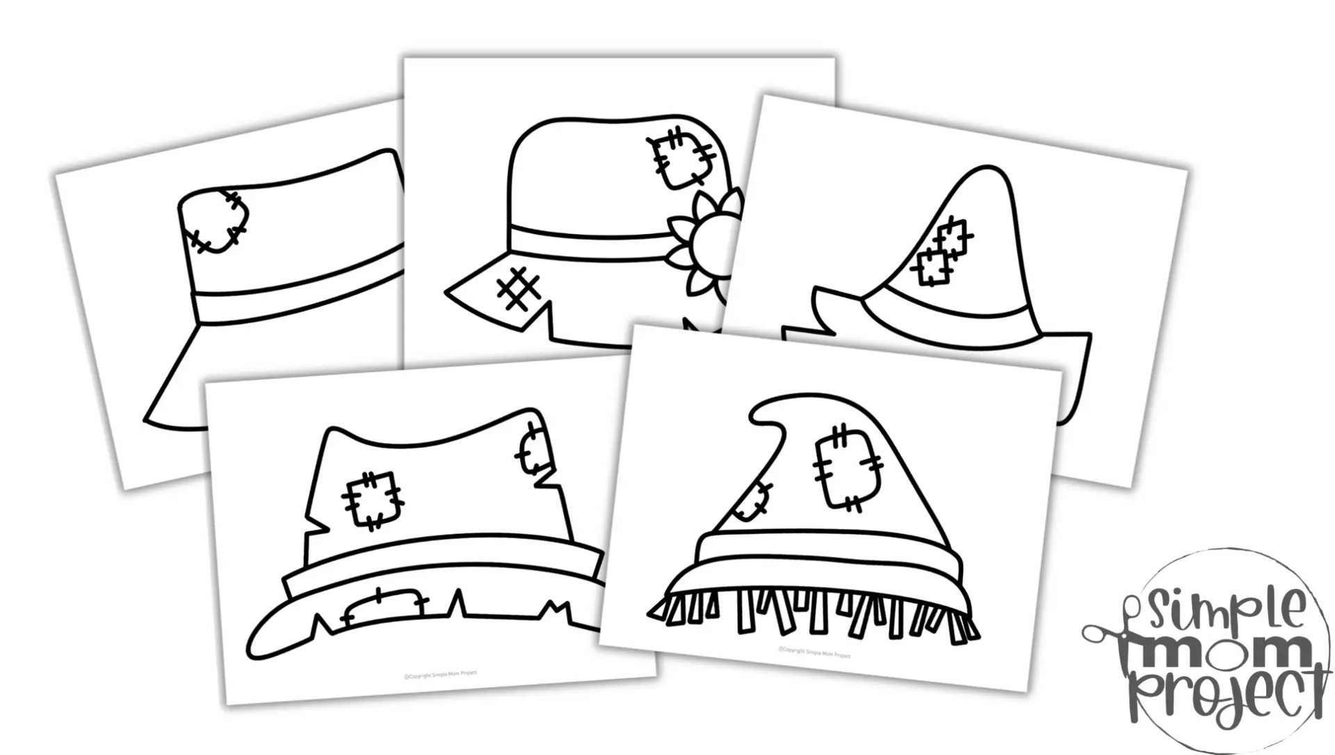 Fun And Free Printable Scarecrow Hat Coloring Pages - Simple Mom regarding Scarecrow Hat Template Printable Free