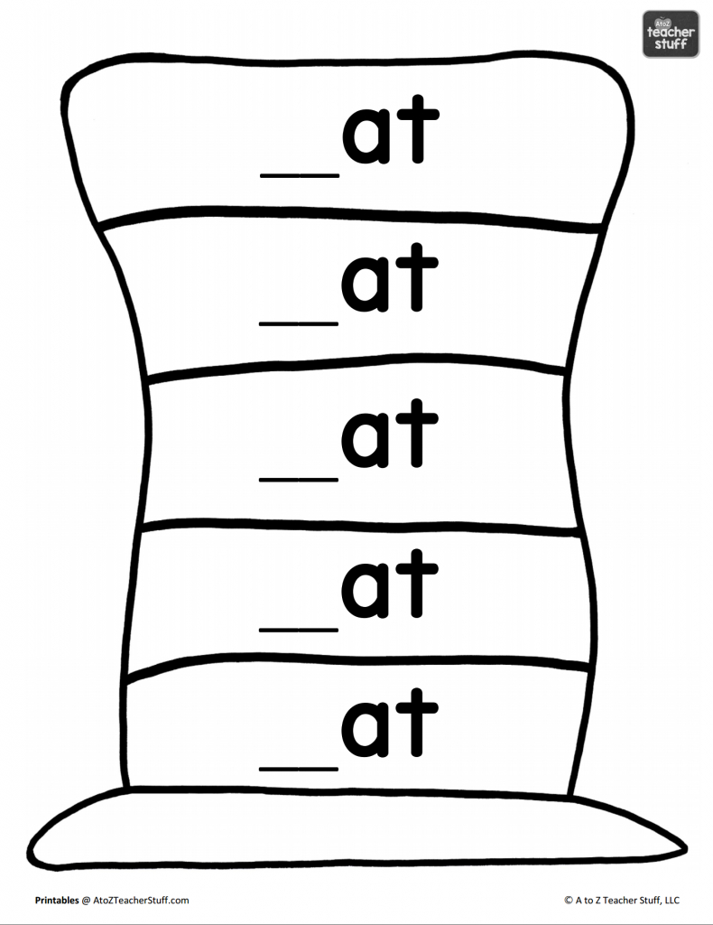 Hat Printables For Dr. Seuss, Cat In The Hat, Or Just Hats! | A To inside Free Cat in the Hat Printables