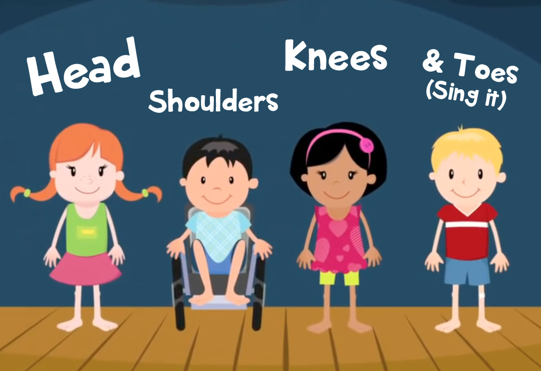 Head Shoulders Knees & Toes (Sing It) - Super Simple Songs with Printable Head Shoulders Knees And Toes