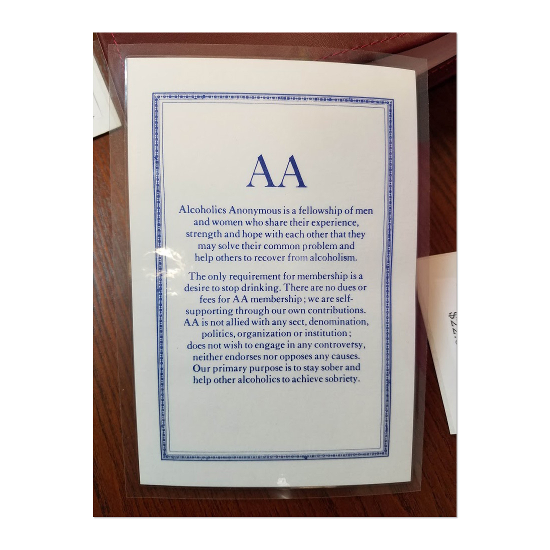 How It Works Laminated (8.5 X 11) pertaining to A.A. How It Works Printable