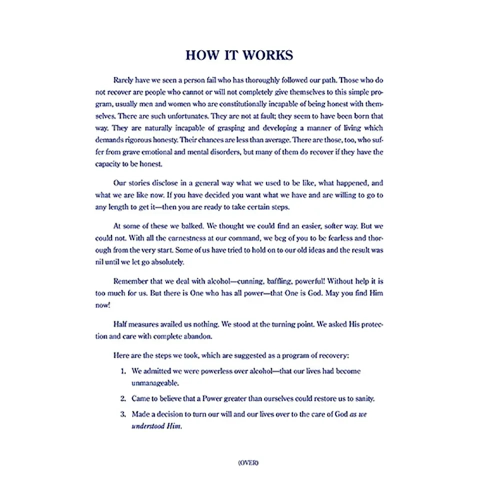 How It Works – New York Inter-Group in A.a. How It Works Printable