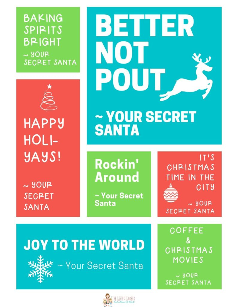How To Do A Secret Santa Draw At Work With Free Printables - 2025 in Secret Santa Notes For Coworkers Free Printable